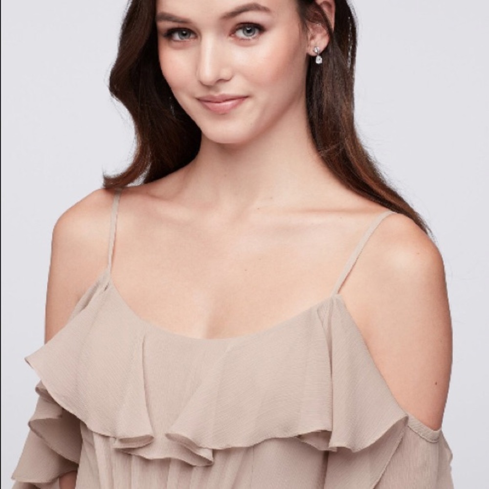 David’s Bridal cold-shoulder dress size 18